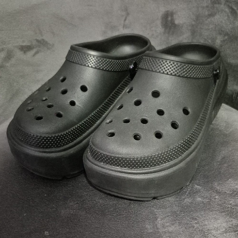 Women's Black Platform Crocs